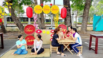 TRƯỜNG MẦM NON RẠNG ĐÔNG THAM GIA HOẠT ĐỘNG MỪNG ĐẢNG, MỪNG XUÂN NĂM 2023 DO PHƯỜNG HIỆP AN TỔ CHỨC
