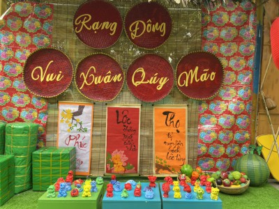HOẠT ĐỘNG TRẢI NGHIỆM “VUI XUÂN QUÝ MÃO” TẠI TRƯỜNG MẦM NON RẠNG ĐÔNG