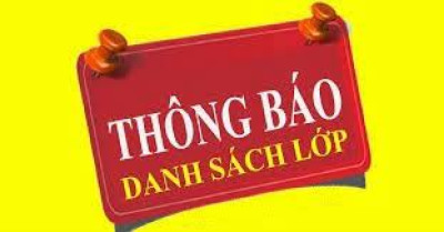 THÔNG BÁO DANH SÁCH TRẺ CÁC LỚP NĂM HỌC 2025-2026