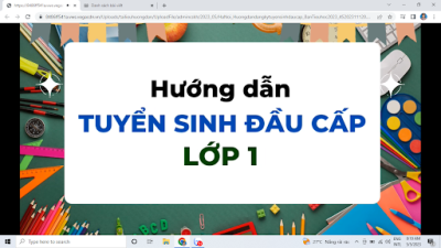 HƯỚNG DẪN ĐĂNG KÍ TUYỂN SINH ĐẦU CẤP NĂM HỌC 2026-2027
